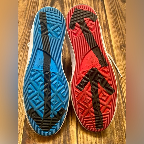 Converse x Patta Chuck 70 Hi White/Fiery Red/Diva Blue A03173C M Sz 8 W 10 - Picture 8 of 9